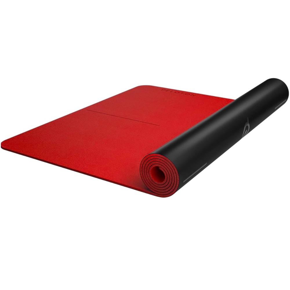 Luxury Peloton Black-Red Reversible Yoga + Workout Mat-71” x 26” Premium Thick❤️